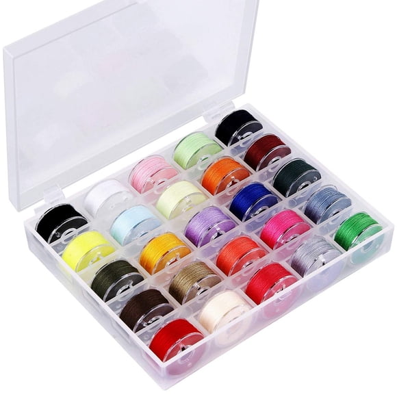 Juego De Bobinas E Hilos De Coser 25 Piezas Con Estuche