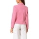 thumbnail image 3 of INSPIRE CHIC Blazer de Negocios para Mujeres Oficina Trabajo Abierto Frente Casual Elegante Chaquetas de Traje S Rosa Oscuro, 3 of 6