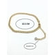 thumbnail image 3 of Tobilleras eslabones Pulseras Tobillo Ajustable Bohemia enchapada en oro 18k, 3 of 3