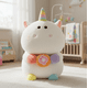 thumbnail image 1 of Peluche Unicornio Kawaii Con Dona Arcoíris Suave 21cm, 1 of 5