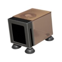 Ioensy - Caja De Filtro De Acuario, Bomba De Agua Sumergible, Tanque De Tortuga, Accesorios Para Tanque De Peces, Grande, Marrón