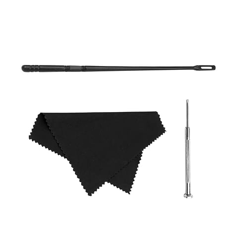 Magideal - Juego De Limpieza De Flauta, Varilla De Limpieza Con Destornillador Instrumento Musical Paño De Pulido De Flauta Limpiador De Trompeta Cuidado