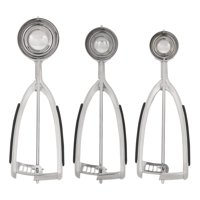 Juego De Cucharas Para Masa De Galletas Kitchenaid De Acero Inoxidable Negro