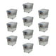 thumbnail image 1 of Pack 10 Cajas Organizadoras 27lts Wenco C/ Ruedas 31x30x40cm Transparente 27l Rollbox, 1 of 8