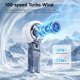 thumbnail image 3 of Ventilador de mano HandFan 4000 mAh con niebla, plegable, azul, 3 of 9