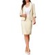 thumbnail image 1 of INSPIRE CHIC Conjunto de Falda de Traje de 2 Piezas para Mujer con Blazer de Negocios y Falda Lápiz con Abertura S Beige, 1 of 6