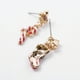thumbnail image 4 of 1 Par De Pendientes De Estilo Navideño, Pendientes Creativos De Calcetines De Muleta, Decoraciones Navideñas, Pendientes De Mujer, 4 of 4