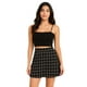 thumbnail image 1 of Conjunto  Top Liso y Falda con Estampado de Cuadros., 1 of 3