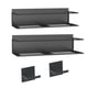thumbnail image 1 of Rack de especias Roysili 2 unidades negro, estante magnético para refrigerador, 1 of 7