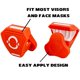 thumbnail image 2 of Clip para Visor O SHIELD de Ajuste Amplio Naranja, 2 of 5