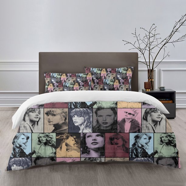 Tay x lor Bedding Sets Bed Cartoon Duvet Cover Lightweight 3 Piece Bet Sets for Kids Boys Girls