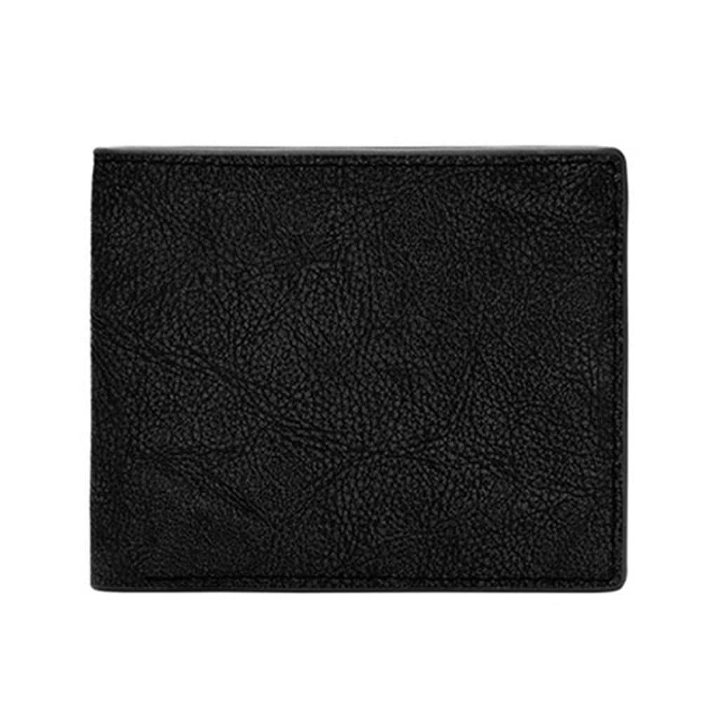 Cartera Bifold De Cuero Steven Para Hombre De Fossil, Negro Pizarra