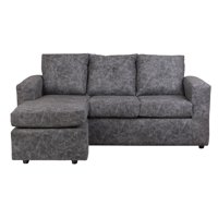 Muebles América - Seccional Emilia Cuero Auris Gris