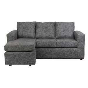 Muebles América - Seccional Emilia Cuero Auris Gris