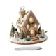 thumbnail image 4 of Casa de pueblo navideña, recuerdos 2D, colección de regalos, pueblo de muñecos de nieve de invierno, casa con escena de nieve para oficina, vacaciones, 4 of 5