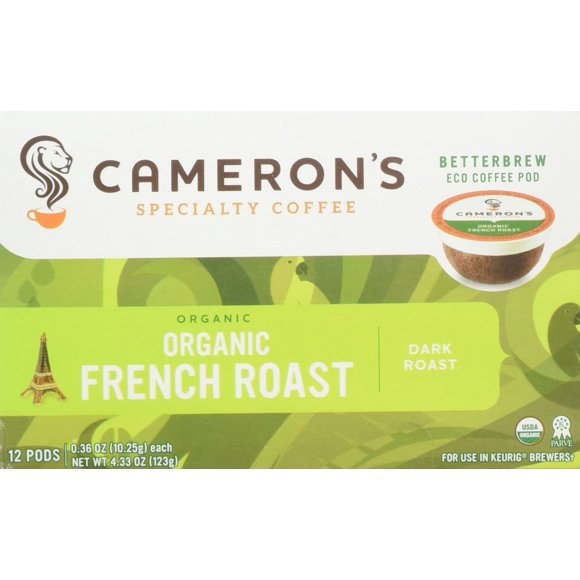 Café Cameron's Orgánico French Roast Oscuro Monodosis