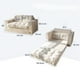 thumbnail image 2 of Sofa Cama 2 en 1 Convertible Plegable Espuma Densa, 2 of 4