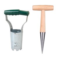 Ioensy - 2X Herramientas Para Plantar Semillas Y Bulbos, Excavadora Manual, Removedor De Plántulas De Inserción De Suelo
