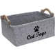 thumbnail image 1 of Caja de fieltro para juguetes de mascotas, ideal para guardar juguetes, accesorios y suministros - Gato - Gris claro, 1 of 5