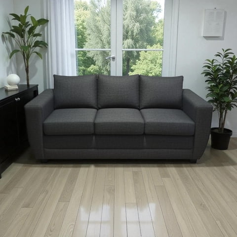Diseños Valestrini - Sofa Sodi Tres Cuerpos Lino Gris Oscuro