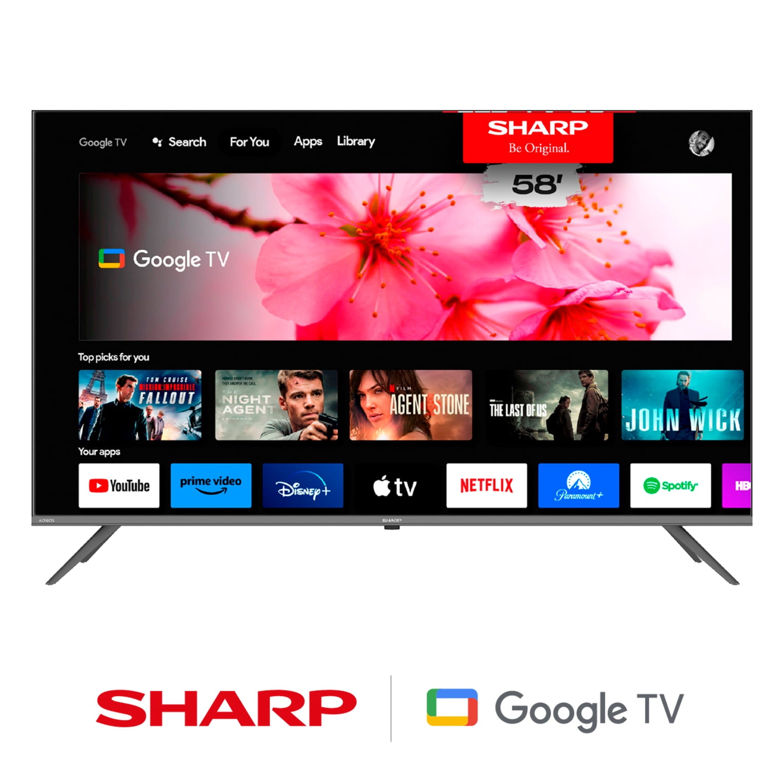 Smart Tv Sharp 58" 4k Ultra Hd 4t-c58gl4060l