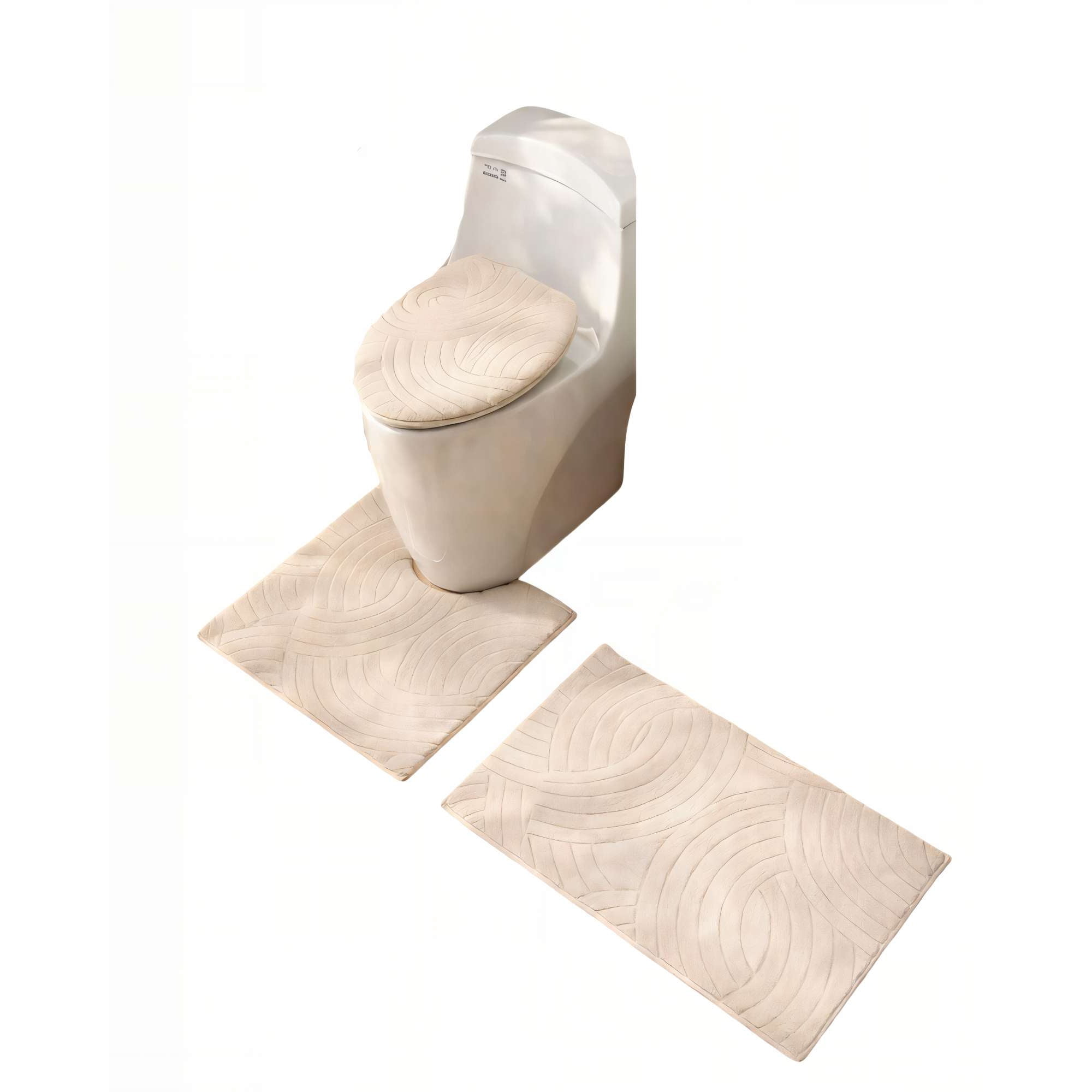 Genérico - Juego Para Baño De 3 Piezas Color Beige