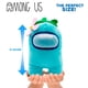 thumbnail image 2 of Pelúcia Mega Among Us Just Toys Aqua 30cm Licenciada Oficialmente, 2 of 6
