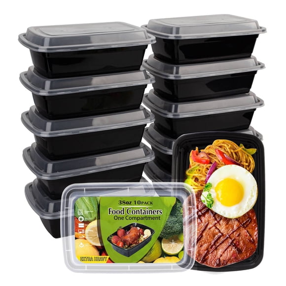 Recipientes De Almacenamiento De Alimentos Meal Prep 1125 Ml Paquete De 10