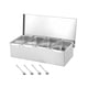 thumbnail image 2 of Organizador De Caja De Condimentos Con Tapa, Botes De Especias De Acero Inoxidable Para Cocina Casera, Cuatro Rejillas, 2 of 5