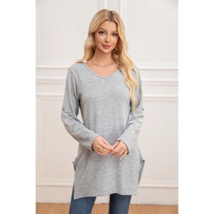 Likeshop - Sweater Mini Vestido Corto Tejido Abertura Lazo Espalda 2005