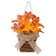 thumbnail image 3 of Cesta De Mimbre De Corona De Hoja De Arce Artificial Para Decoración De Otoño De Puertas Delanteras, 3 of 5
