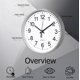 thumbnail image 3 of Reloj Analógico Clockswise 20 cm Plateado Silencioso, 3 of 7
