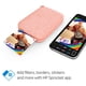 thumbnail image 3 of Impresora fotográfica HP Sprocket 2x3 Instant Smartphone Rosa, 3 of 9