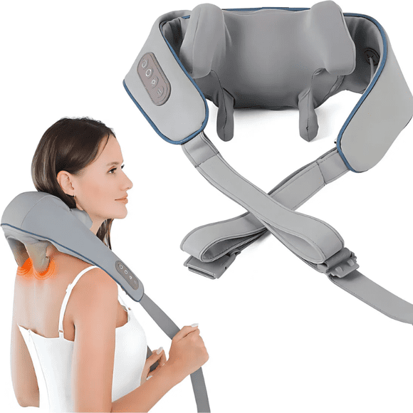 Masajeador Multifuncional 4d De Cuello Cervical Infrarrojo