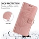 thumbnail image 4 of Funda Cartera Mariposa Para Motorola Signature Con Soporte Y Ranuras Para Tarjetas Oro Rosa, 4 of 6