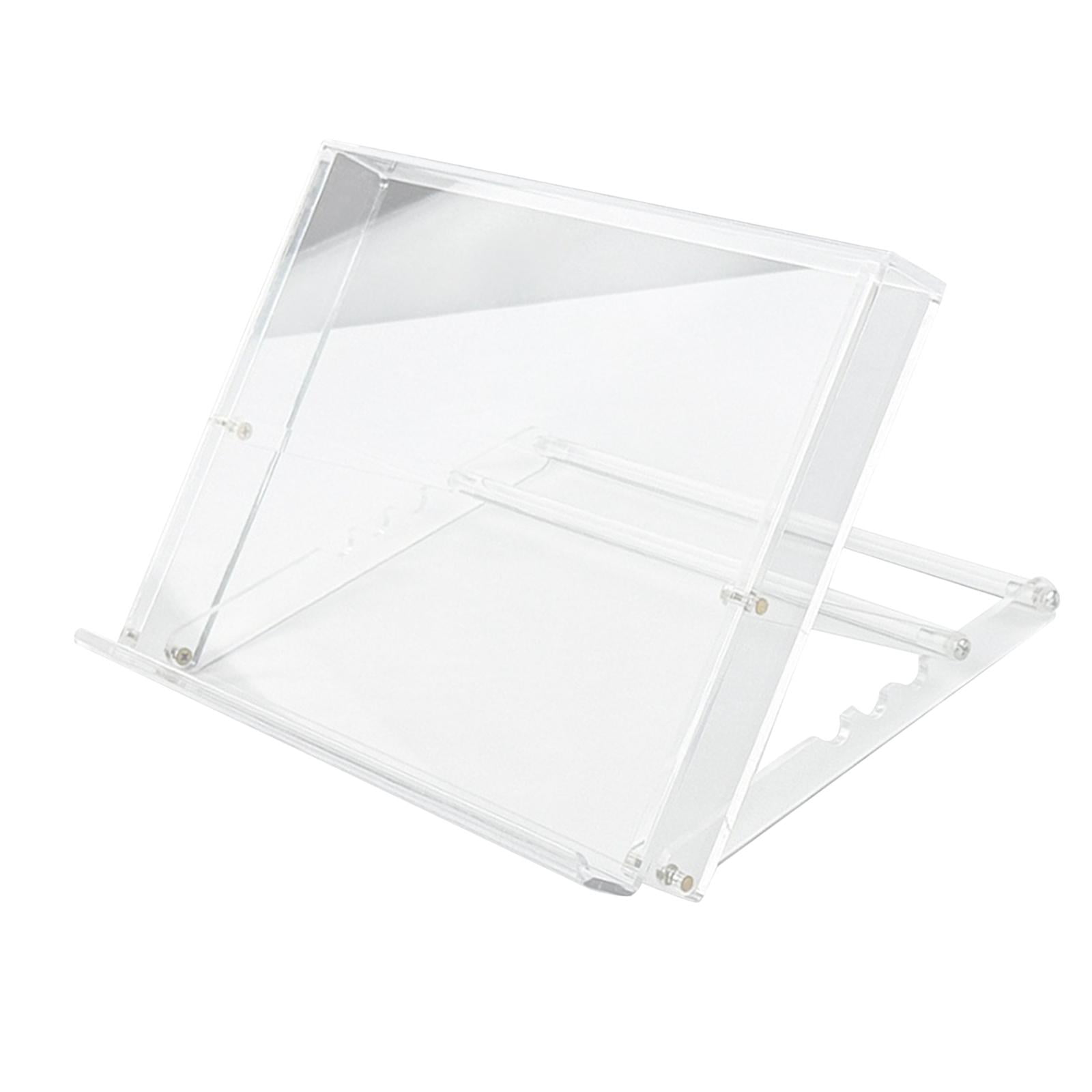 Magideal - Caballete De Mesa Acrílico, Ángulo Ajustable, Soporte Portátil Para Exhibir Obras De Arte, Tablero De Dibujo Plegable, Caballete De Pintura Para Princ