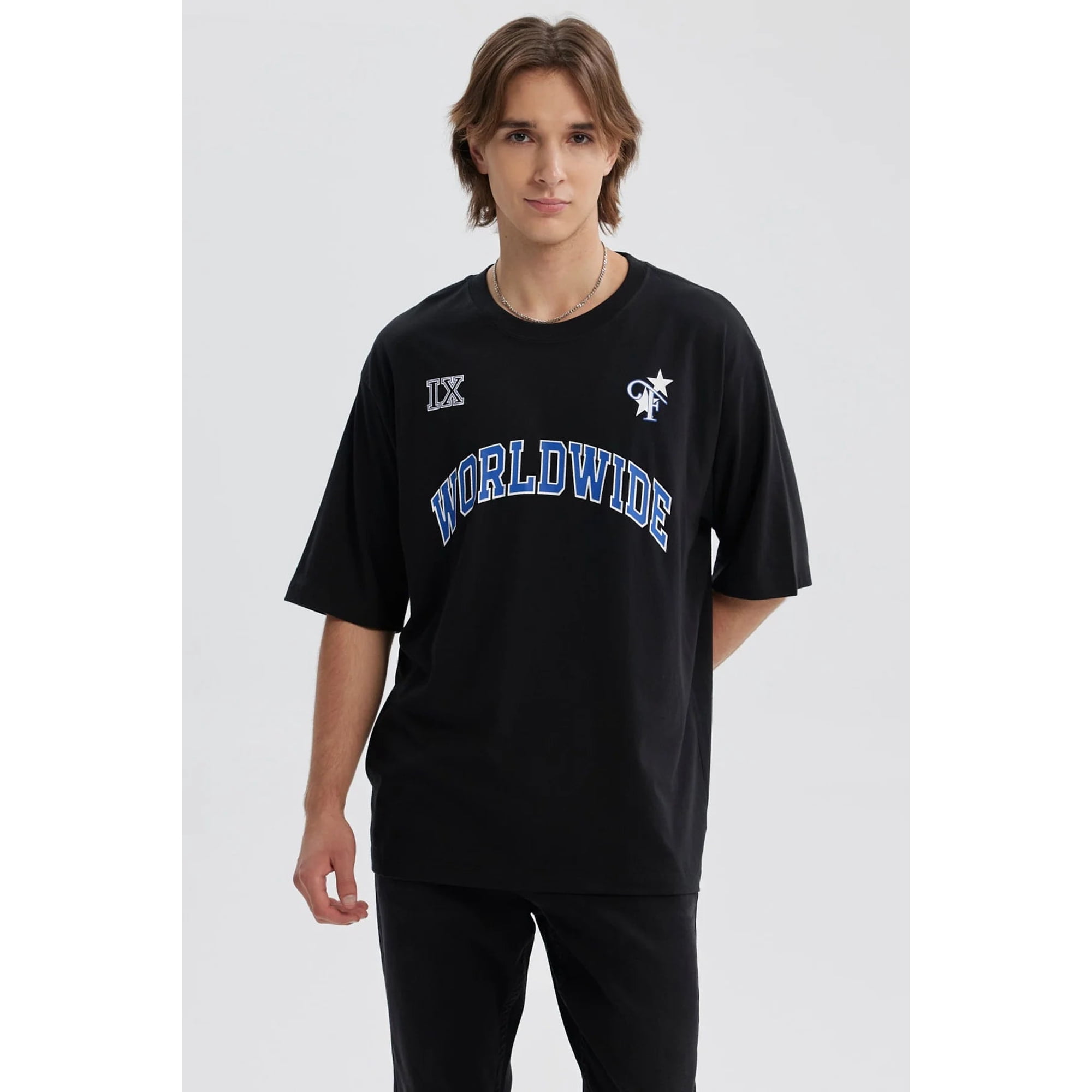 Fashionspark - Polera Hombre Estampado Negro - Vi