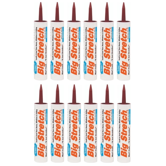 Goma acrílica Caulk Sashco Big Stretch Redwood, 310 ml, funda 1212