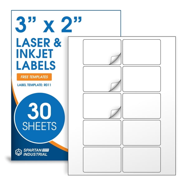 Etiquetas Spartan Industrial 7,6 × 5 cm 30 hojas 300 unidades
