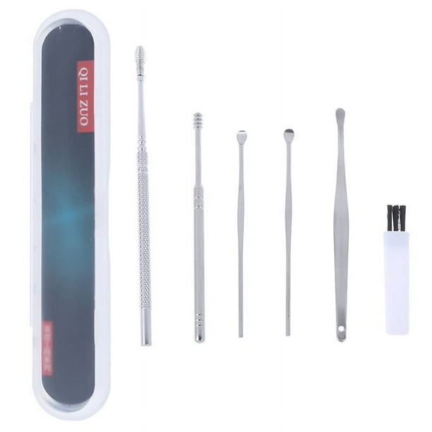 6PCS Ear Cleanser Spoon Health Care Earpick Ear Cleaner Wax Removal Tool Earpick Sticks Earwax Remover Curette Ear Pick Cleaning
