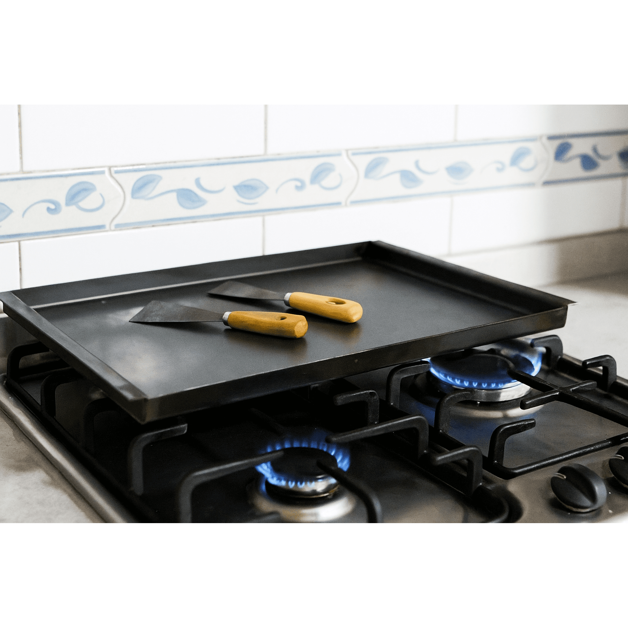 Imiakon - Plancha Churrasquera 45x29 Cm Mas 2 Espatulas