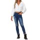 thumbnail image 2 of INSPIRE CHIC Chaqueta de Mujer Casual de Piel Sintética con Capucha y Cremallera, Chaqueta de Forro Polar Recortada XL Blanca, 2 of 6