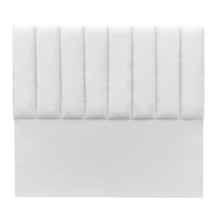 Espacio Hogar - Respaldo Tubular Vertical 2 Plazas Felpa Marfil