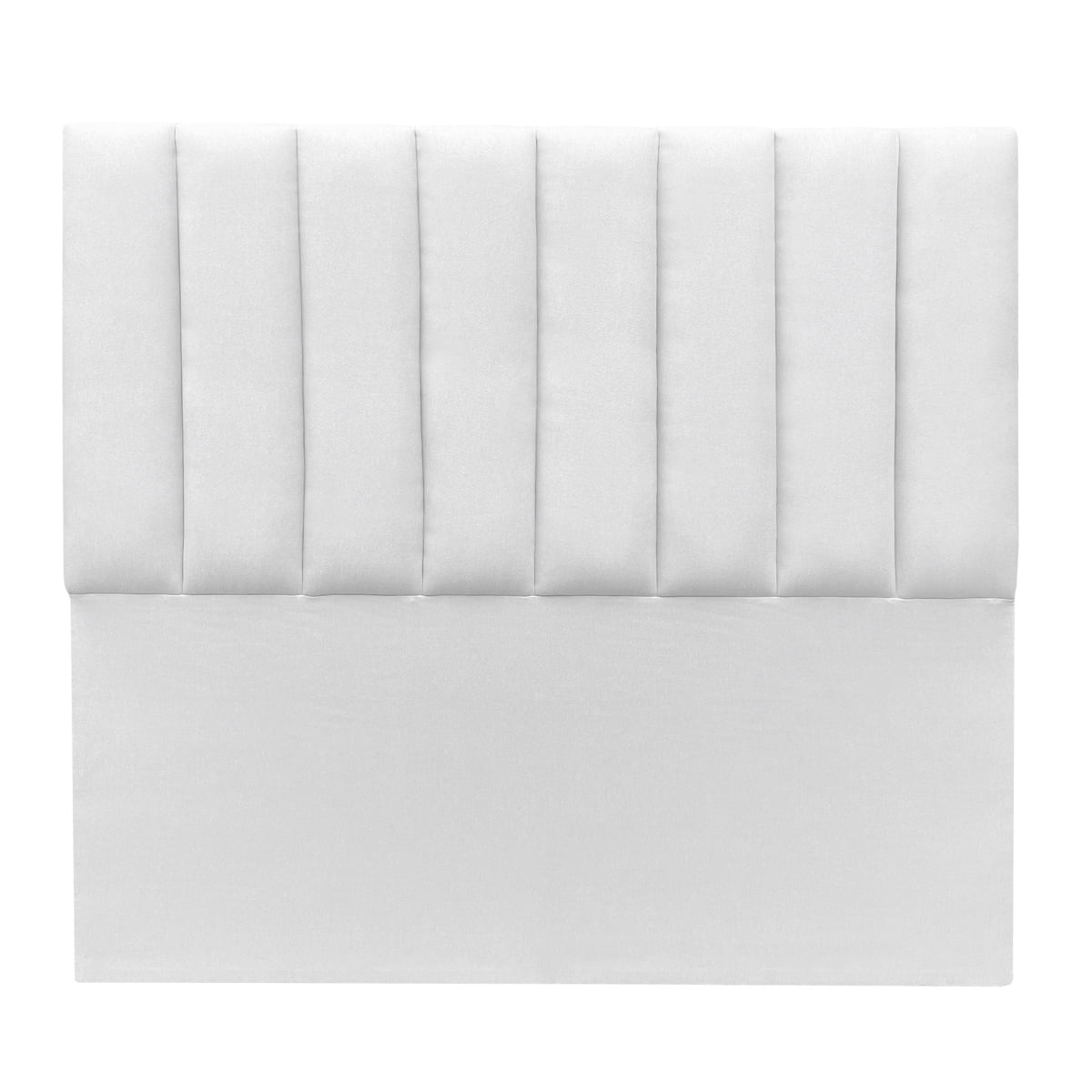 Espacio Hogar - Respaldo Tubular Vertical Super King Felpa Marfil