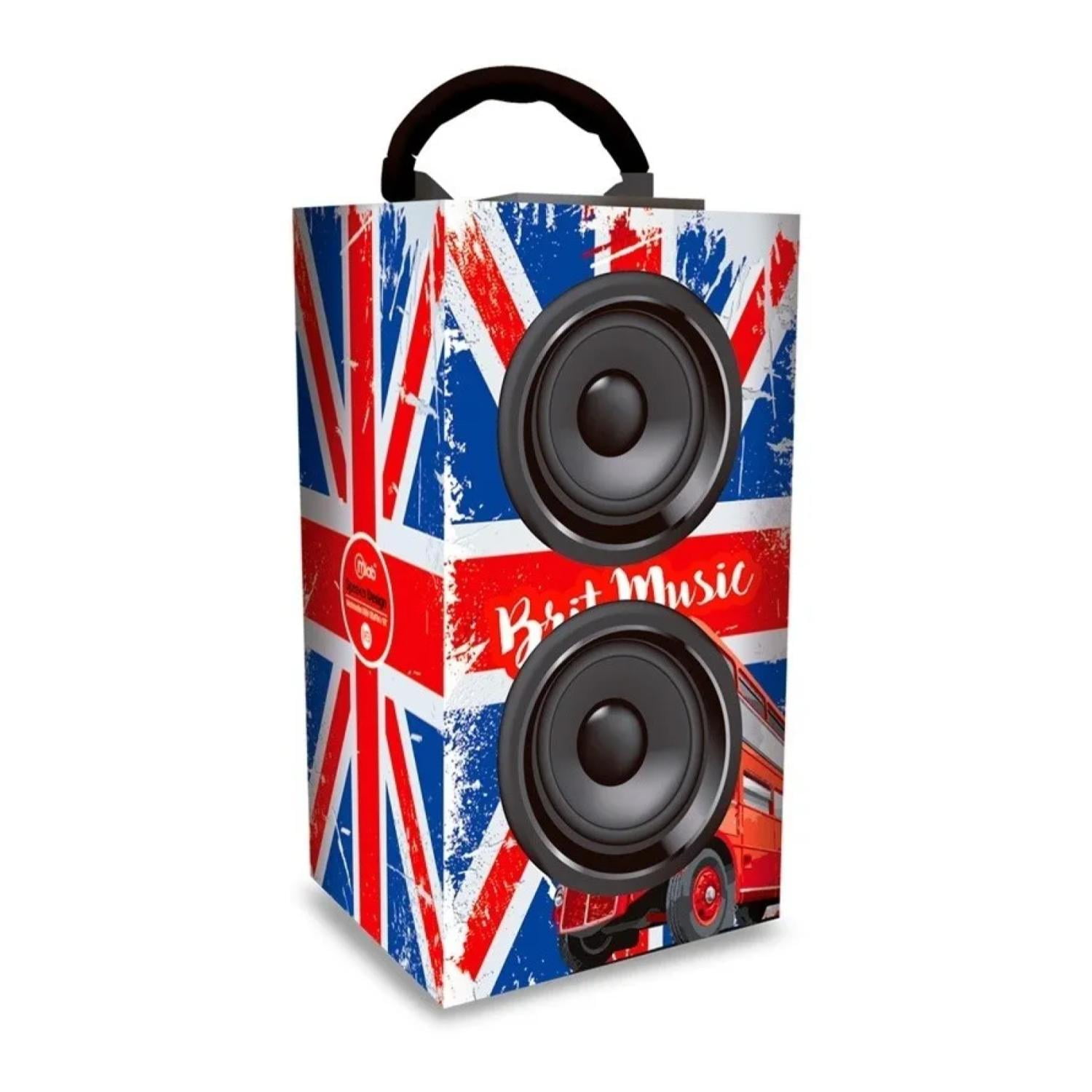 Mlab - Parlante Bluetooth Usb Radio 20w Brit Music 6985