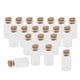 thumbnail image 2 of 20Pcs 7ml Mini frascos vacíos de botellas de vidrio transparente con tapones de corcho para almacenamiento, 2 of 5