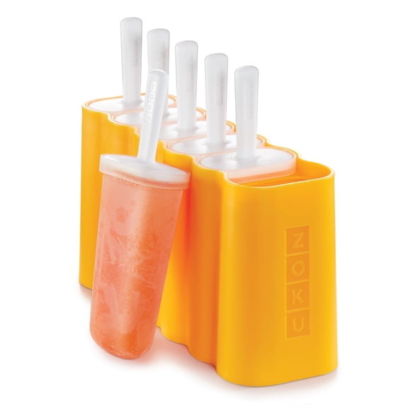 Molde para Paletas ZOKU de 6 Cavidades, Libre de BPA y Desmolde Fácil