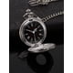 thumbnail image 3 of Reloj de Bolsillo Vintage Hicarer de Acero con Cadena Plateada, 3 of 6