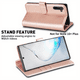 thumbnail image 1 of For Galaxy Note 8 Note 9 Note 10 Note 10 Plus Note 20 Note 20 Ultre Wallet Case, [Included Glass Screen Protector][RFID Blocking] Flip Folio Leather Cell Phone Cover With Credit Card Holder For Samsun, 1 of 3