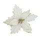 thumbnail image 1 of Flores Artificiales Colgantes De Flores Navideñas Con Purpurina Para Ramos De Interior Del Hogar Blanco, 1 of 3